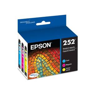 lot 2150 image: EPSON 252 DURABrite Ultra Ink Standard Capacity Color Combo Pack (T252520-S) Works with WorkForce WF-3620, 3640, 7110, 7610, 7620, 7710, 7720, 7210