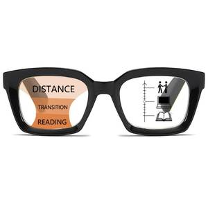 lot 2154 image: ZXYOO Near-range Workspace Progressive Reading Glasses for Women,Blue Light Blocking Reader Oversized Style B2.00