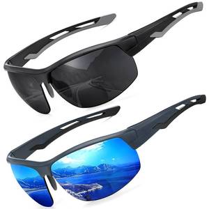 lot 2189 image: Missfive 2 Pack Mens Preferred Bifocal Sunglasses with Readers Built in, Sporty Semi-Rimless Wrap Dark Reading Glasses UV400 Protection, Adjustable Nose Pad Sun Reader for OutdoorDriving 2.25