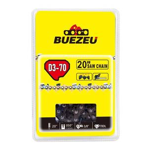 lot 2205 image: Buezeu chain saw chains 38 .050 Gauge, 70 Drive Links for 20 Bar for Poulan, Remington. fits Greenworks, Makita, EGO, DeWalt and more