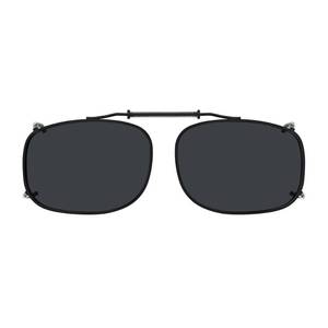 lot 2218 image: Eyekepper Large Clip On Sunglasses With Spring Draw Bar Polarized Grey Lens 57x39MM