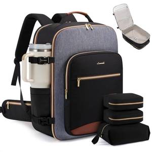 lot 3648 image: LOVEVOOK 56L Travel Backpack for Women & Men, Airline Approved Carry On Luggage with 3 Packing Cubes, TSA Overnight Bags, Waterproof Personal Item Bag, Weekender Essentials Backpacks fits 17 Laptop
