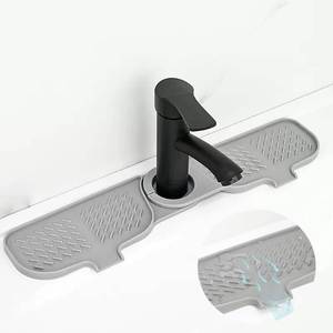 lot 4271 image: Kitchen Sink Faucet Mat, Faucet Draining Mat, Faucet Sink Splash Guard for Kitchen Sink, Sink Mat Kitchen Essentials for New Home, Drip Catcher for Kitchen, Bathroom Faucet Protector