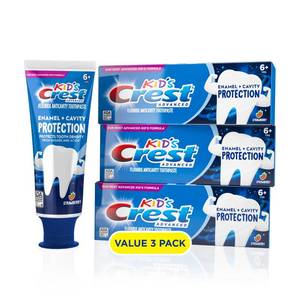 lot 4288 image: Crest Kids Enamel  Cavity Protection Toothpaste, 4.1oz (Pack of 3)