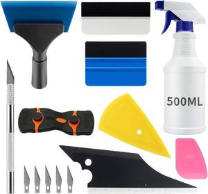 lot 4485 image: YXGOOD 9 Pcs Vehicle Car Window Tint Application Tools Kit Glass Protective Film Installing Tool Car Window Film Squeegee Auto Vinyl Wrap Installation Kit for Vinyl (9)