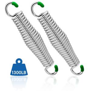 lot 4493 image: 2 Pack Premium Porch Swing Springs,1300 LB Heavy Duty Springs, Rust Resistant Swing Springs, Spring for Swing Hammock Hanging Chair Spring for Hammock Spring,Porch Swings