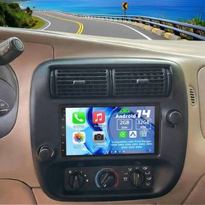lot 4502 image: Slakerbe Android 14 Double Din Car Stereo Radio for Ford Ranger 1998-2006, 2G32G 7 Touchscreen Car Radio wWireless Carplay Android Auto GPS WiFi Bluetooth RDS DSP SWC Mic Backup Camera