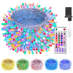 lot 5745 image: Minetom Christmas Lights Color Changing - 22 Colors 196FT 600 LED Fairy String Lights with Remote,Twinkle Fairy Lights Indoor with 12 Lighting Modes, Pastel Easter Lights for Bedroom Classroom
