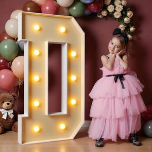 lot 5801 image: imprsv 4FT Marquee Letters Large Light Up Letters for Birthday Party Decor Wedding Decorations, Marquee D for Party Decoration, Large Signs Arch Kit Decorations