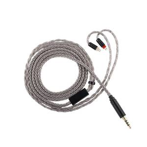 lot 6065 image: Linsoul Tripowin Zonie HiFi in-Ear Monitor Upgrade Cable, with Omni Mic, 16-Core Silver-Plated SPC Earphone Cable, Type-C3.5mm Options, 1.25m SPC Tangle-Free Wire for Audiophiles(3.5MM,2PIN)