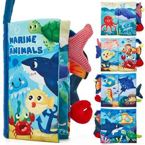 lot 6120 image: hahaland Baby Books 0-6 Months, Infant Tummy Time Toy Baby Toys 6 to 12 Months Touch Feel Book Baby Gifts for Boy Girl 0-3 Months Learning Toy Baby Birthday Easter Basket Stuffers(Single)