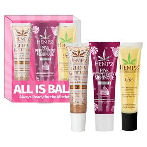 lot 6139 image: Hempz All is Balm Kit, 3 Pack, Lip Balm, Nourishing Lip Care, Limited Edition Gloss, .44 oz