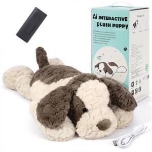 lot 11418 image: Hillmod Kids AI Talking Dog Plush Toy, AI-Powered Interactive Stuffed Animal, Educational & Emotional Companion, Parental APP Monitoring, Multi-Language Real-Time Voice Toy for Kids Age 3