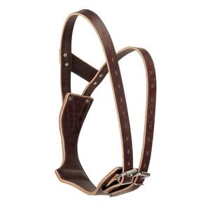 lot 11432 image: Weaver Equine Miracle Leather Horse Cribbing Collar, Durable Secure Fit Horse Collar, Equestrian Gear for All Ages and Breeds, Medium, Havana