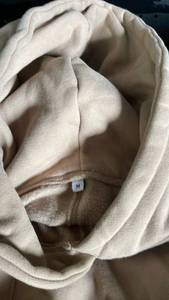 lot 11446 image: Beige Cotton Pullover Hoodie Size M (Used)