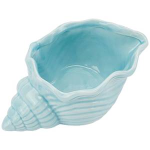 lot 11451 image: SUNNYCLUE Blue Trinket Tray Ceramic Jewelry Tray Conch Trinket Dish Summer Hawaii Ocean Sea Shell Decorative Plate Trinket Ring Dish for Earrings Bracelets Necklaces Rings Keys Home Decors Gifts
