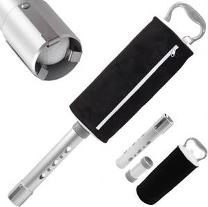lot 11455 image: HOW TRUE Golf Ball Shag Bag with Aluminum Handle and Frame  Shag Bag for Golf Balls Golf Ball Retriever  Hold up to 70 Balls (Black)