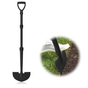 lot 11459 image: MANXRKUI Edger Lawn Tool, Manual Half Moon Edger for Garden Border, Hand Lawn Edging Tool with D-Grip, 41-inch Long Handle Lawn Edger for Grass, Sidewalk, Yard