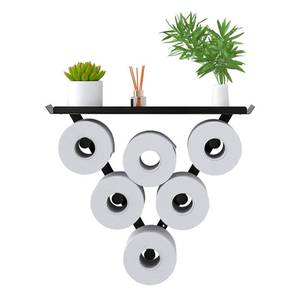 lot 11478 image: Toilet Paper Holder Rack, Funny Wall Mount Toilet Paper Storage for Extra 12 Rolls, Metal Wall Art Sculpture Bathroom Decor Tissue Holder Shelf