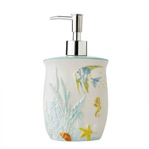 lot 11512 image: SKL Home Ocean Watercolor Soap Dispenser, Multi