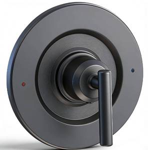 lot 11513 image: Replacement Shower Valve Trim Kit, Compatible with Moen T2901BL Gibson (Matte Black)