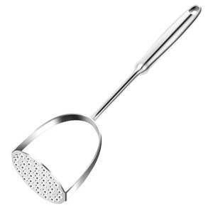 lot 11515 image: Potato Masher,Stainless Steel Mashed Potatoes Masher with Long Handle for Beans,Avocado,Fruit,Vegetables.One Piece Construction Heavy Duty Masher Kitchen Tool