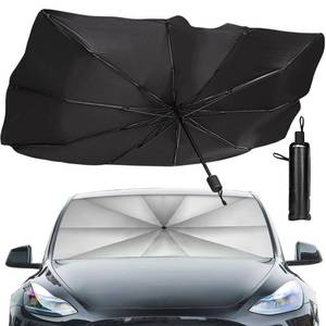 lot 12016 image: SHARPAI Sedan SUV Car Sun Shade for Windshield UV Rays and Heat Sun Visor Protector,Foldable Windshield Sun Shade Umbrella,Keep Car Cool,Easy to UseStore,57x 31