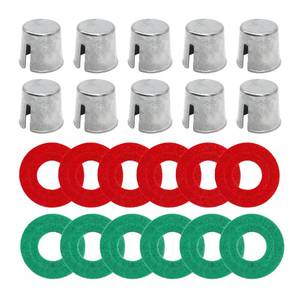 lot 12021 image: BESULEN 10PCS Car Battery Post Terminal Shims, Auto Lead Terminal Shim Caps with 12 Piece Washers for Top Post Battery Post Ends Repair, Universal for Vehicles, SUV, Truck, RV, Boat