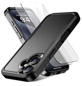 lot 12032 image: RonShieh for iPhone 16 Case Shockproof Dropproof Heavy Duty Protection Pocket-Friendly Slim & Tough Non-Slip Protective Phone Cover for iPhone16 6.1inch, Black