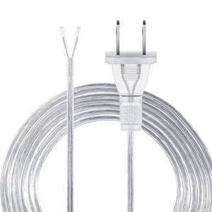 lot 12072 image: Saysurey Lamp Cord with End Plug Replacement Electric Lamp Wire Clear 182 SPT-1 Wire Stripped End Ready for Wiring Repair Part for Table Floor Lighting Fixture(15ft,Clear Silver)