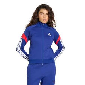 lot 12074 image: adidas Womens House Of Tiro Tracktop, Mystery InkPure RubyWhite, Small