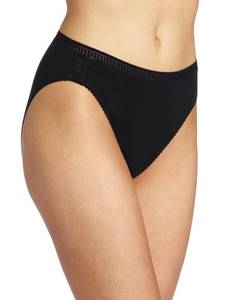 lot 12091 image: OnGossamer Womens Cabana Hi Cut Panty Underwear Briefs, Black, Medium US