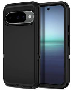 lot 12103 image: I-HONVA for Google Pixel 10 CasePixel 10 Pro Case Shockproof DustDrop Proof 3-Layer Full Body Protection Without Screen Protector Rugged Heavy Duty Cover for Pixel 1010 Pro,Black
