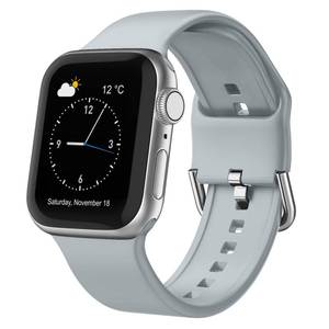 lot 12117 image: Sport Band Compatible with Apple Watch Bands 49mm 46mm 45mm 44mm 42mm 41mm 40mm 38mm, Soft Silicone Replacement Strap with Classic Clasp for iWatch Series 11 10 9 8 7 6 5 4 3 2 1 SE Ultra Women Men