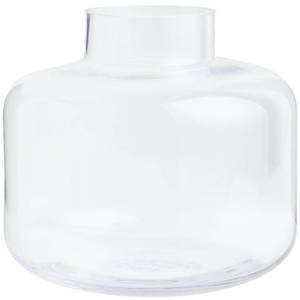 lot 13325 image: PORPAN Short Glass Vase, Short Flower Vase, Round Glass Vase, Small Glass Vases for Flowers, Clear Flower Vase, 6 Inch Modern Vases for Living Room, Dining Table, Wedding, Bookshelf, Office Decoration