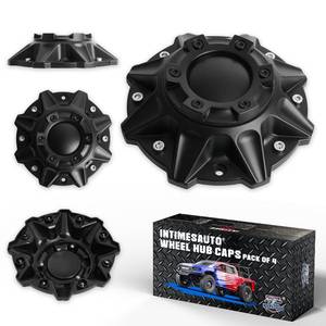 lot 13326 image: InTimesAuto Wheel Center Hub Caps for Pro Comp 48 Series and Ballistic 845 Morax Replacement Hubcaps, Set of 4 Matte Black, Premium ABS Material, Recommended for Off-Road Tuning Enthusiasts