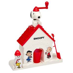 lot 13364 image: Cra-Z-Art Snoopy SNO-Cone Machine, Snow Cone Shaved Ice Maker Ice Shaver, Snoopy House Shaped Shaved Ice Maker Comes with Fruit Punch Flavor Packet, Ages 6 and Up, White