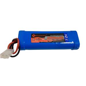 lot 14254 image: GLEPOWEER 7.2V 3800mAh 6-Cell NiMH Battery for RC Cars Hobby Battery with Tamiya Connector for Car Truck Truggy Buggy Tank Airplane Helicopter Boat Racing (1 Pack)