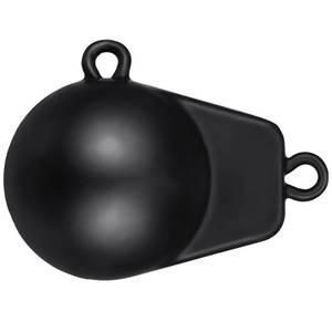 lot 14260 image: Zonon 6 Lbs Downrigger Weight Coated Ball Fishing Downriggers Sinker for Downriggers, Black