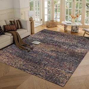 lot 14281 image: RUGSURE Washable Area Rug - 16 Thick - Stain & Water Resistant Non-Slip - Resistant Rug for Living Room, Bedroom, Nursery, Pet & Child Friendly, Vintage Charm Area Rugs (Rust, 4 x 6)
