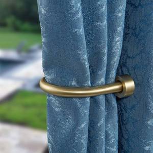 lot 14293 image: Premium Curtain Holdback, Quality Metal Decorative Curtain Holdbacks with Zinc Alloy Cap Finials,Rust-Proof, Set of 2 Window Curtain Holdbacks,Brass