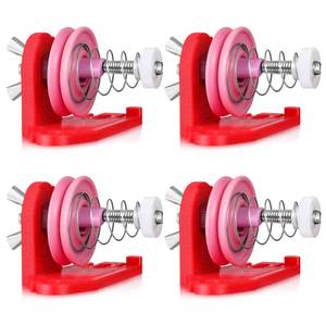 lot 14308 image: Ceoighe 4 Pack Circular Knitting Machine Tensioner Removable Yarn Tensioner Adapters Compatible with ADDI 48 46 22 Needle(Red)