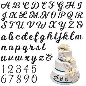 lot 14309 image: ZEYIYER 64Pcs Black Acrylic Letters for Cake, Personalized Cake Topper for DIY Cakes, 0-9 Number and A-Z Letters Cakes Decoration for Birthday Party Supplies