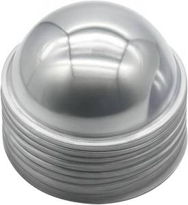 lot 14326 image: 50 Pcs 9cm Plastic Shaker Domes Round Shaker Covers 3D Dimensional Domes Paper Crafting Shakers Shaker Card Supplies for Card Making, Embellishments