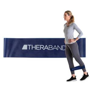 lot 14330 image: THERABAND Resistance Band Loop, Professional Latex Mini Band for Lower Pilates, Crossfit, Yoga, Stretching, Physical Therapy, Strength Training no Weights, 12 Inch, Blue, Extra Heavy, Advanced Level 1
