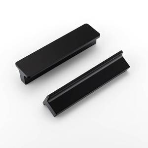 lot 14377 image: Goldenwarm 10 Pack 3 Inch Kitchen Cabinet Handles Matte Black Drawer Pulls for Bathroom Black Cabinet Handles Dresser Drawer Hardware Finger Edge Pulls for Cabinets