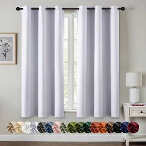 lot 14395 image: MIULEE Blackout Curtains for Bedroom Living Room 2 Panels, Thermal Insulated Room Darkening Drapes Grommet Noise Reducing Light Blocking Window Treatments 63 Inches Long 40x63 Inch Greyish White