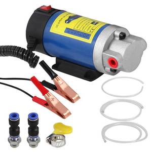 lot 14406 image: Vevitts Engine Oil Pump, Portable Electric Self-Priming Motor Oil Pump for Car Motorcycle and Boat Engine Oil Transfer Change Pump 12V 100W