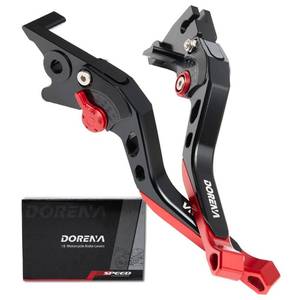 lot 14417 image: DORENA Motorcycle Brake Clutch Levers Adjustable Compatible with GROM MSX125(14-25),CBR500R  CB500F  CB500X(13-21),Monkey(18-25),CB300R(18-25),CBR300R  CB300F(14-22),CBR250R(11-15) CNC (BlackRed)