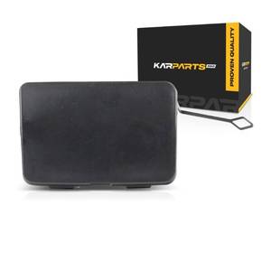 lot 14436 image: KarParts360 for Chevy SuburbanTahoe 2015 16 17 18 19 2020 Tow Hook Cover  Rear  Made of Plastic  Primed  Replacement for GM1129112  23142971
